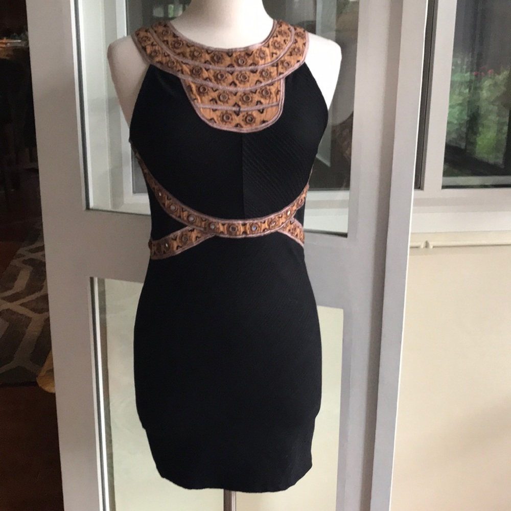 Free people embellished mirror mini dress